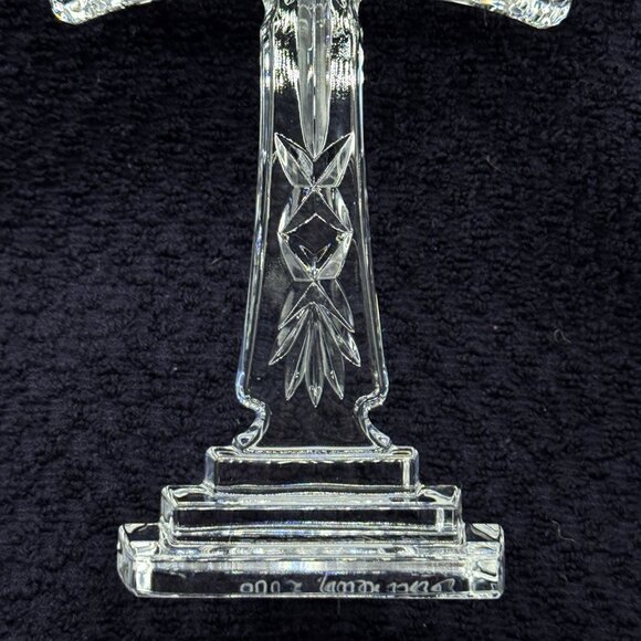 Vintage Waterford Crystal Standing Cross 8" Signed Jim O'Leary 2000 Ireland Box - Picture 5 of 16